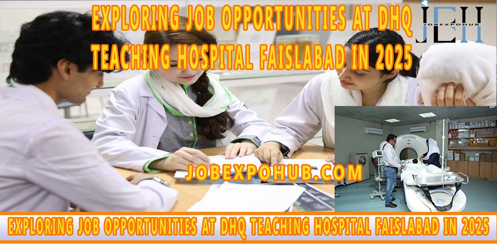 job at dhq teaching hospital faisalabad 2025 picture with my logo