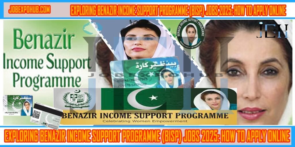 This image is about Exploring Benazir Income Support Programme (BISP) Jobs 2025: How to Apply Online with my web logoThis image is about Exploring Benazir Income Support Programme (BISP) Jobs 2025: How to Apply Online with my web logo