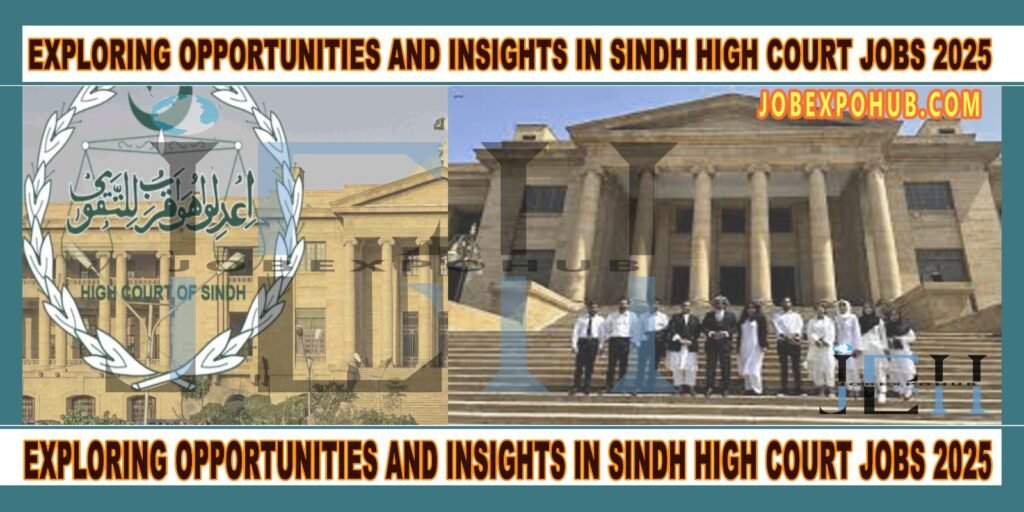 This image is about Exploring Opportunities and Insights in Sindh High Court Jobs 2025 with my web logo