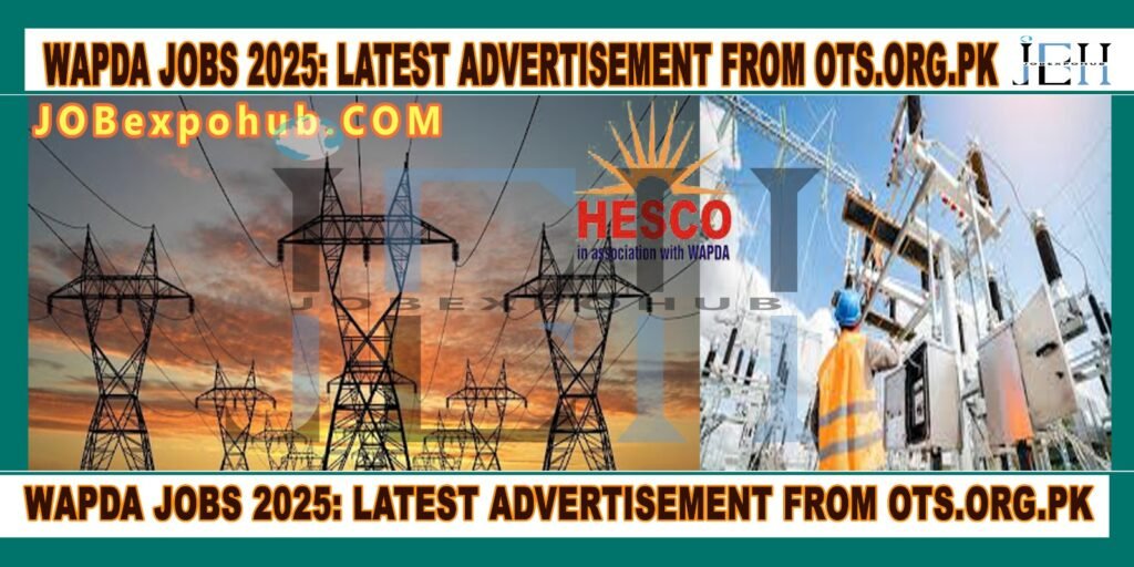 This image is on wapda jobs 2025 advertisement from ots with my web logo